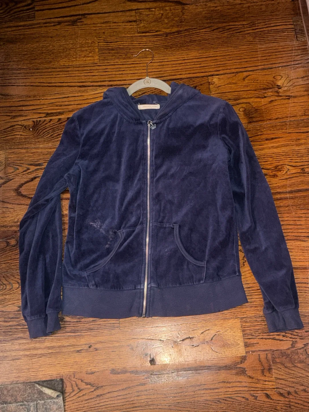 Charlotte Russe Lounge Velour Hoodie - Size L thumbnail