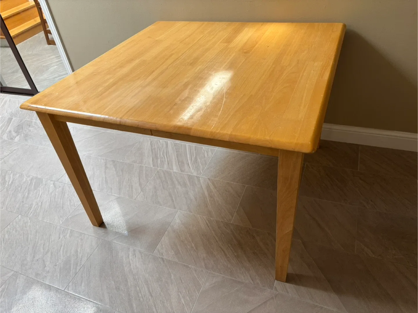 Wooden Dining square Table image indicator(2)