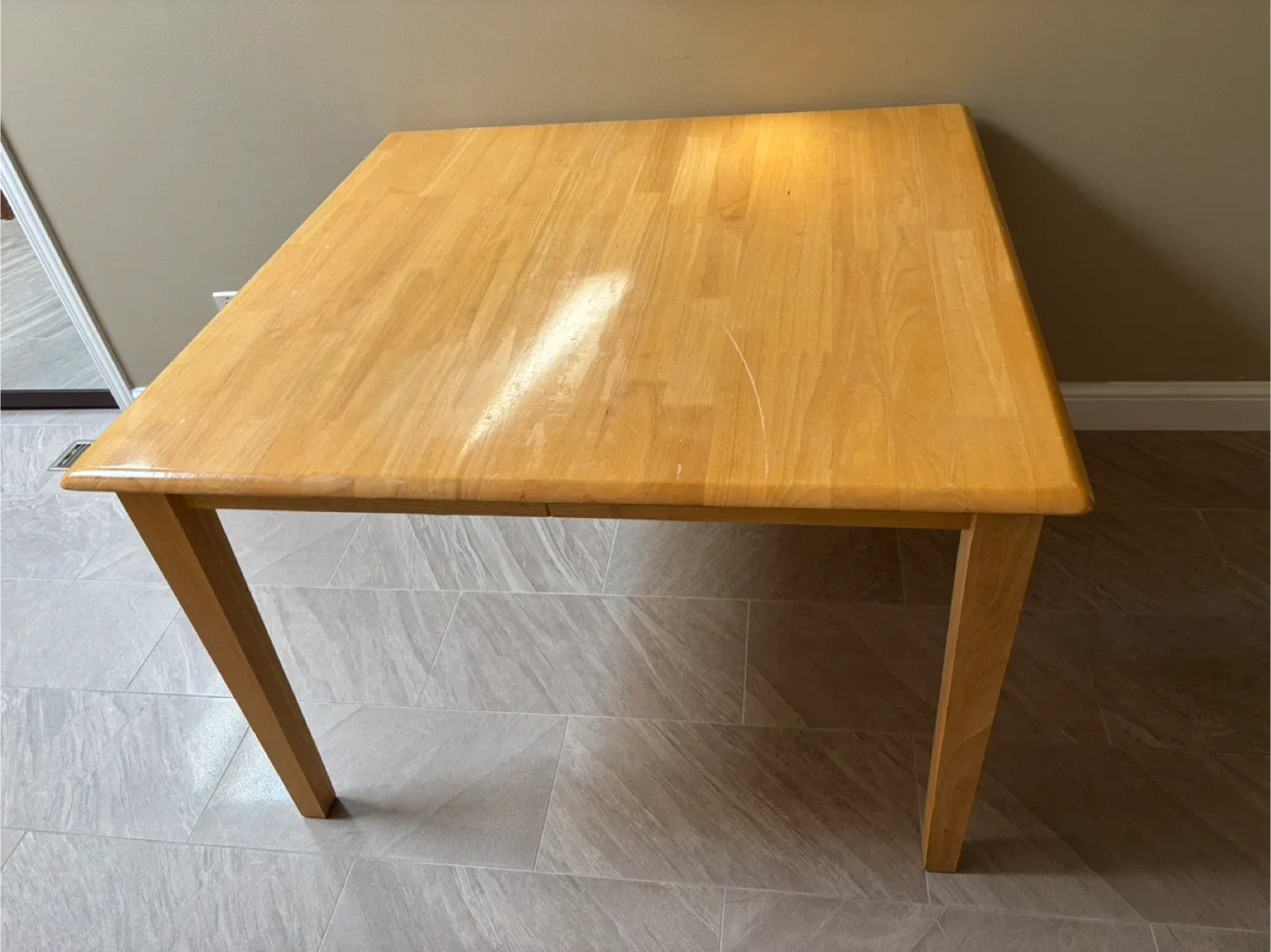 🧡Wooden Dining square Table thumbnail