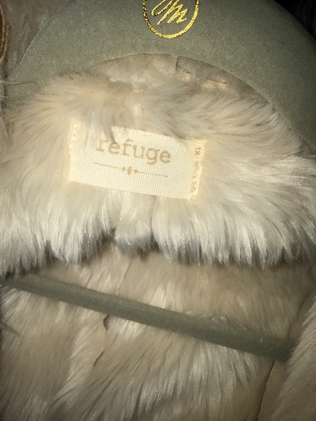 Brown Faux Suede & Fur Vest image indicator(3)