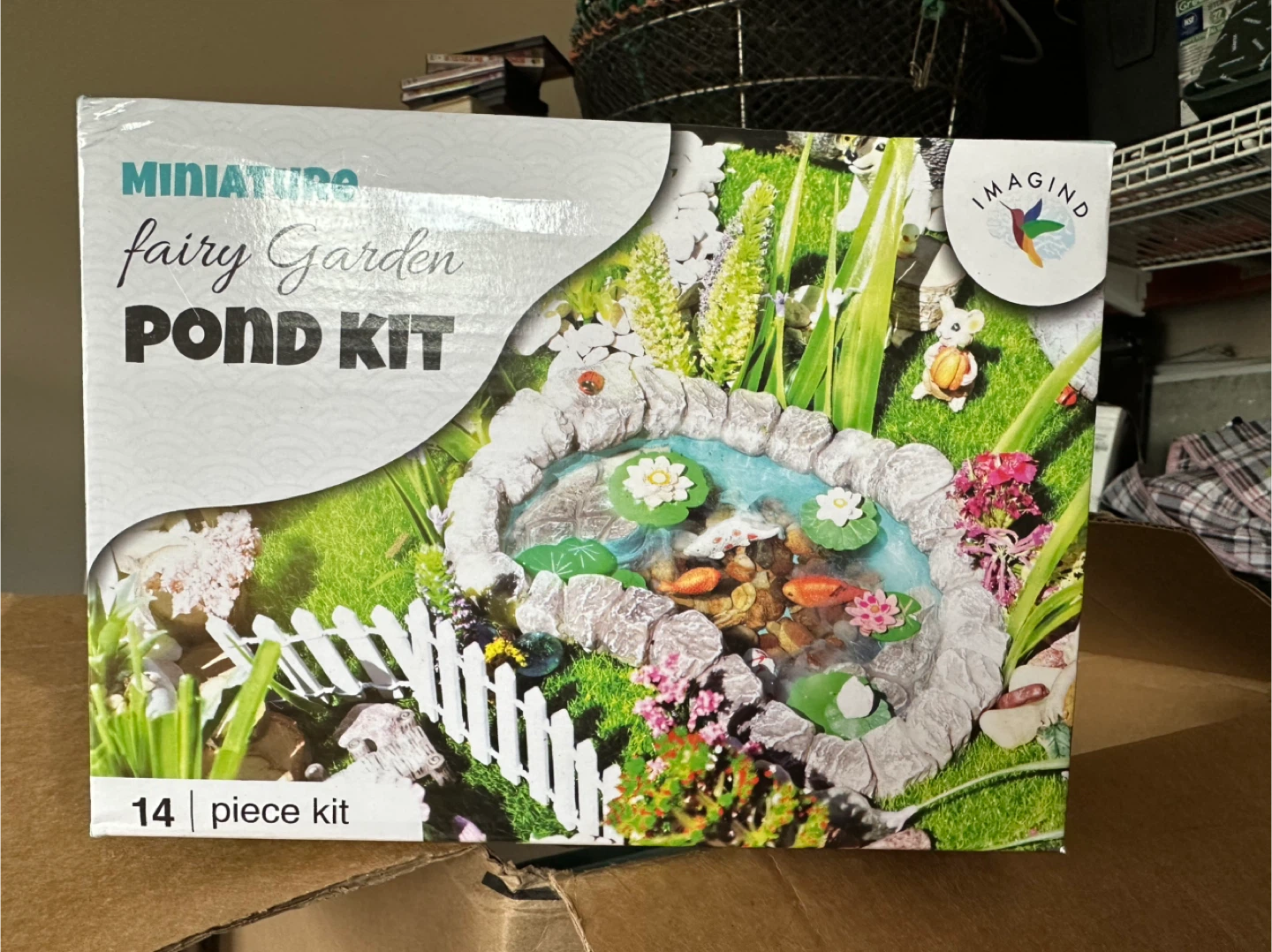 Miniature Fairy Garden Pond Kit - 14 Piece Set