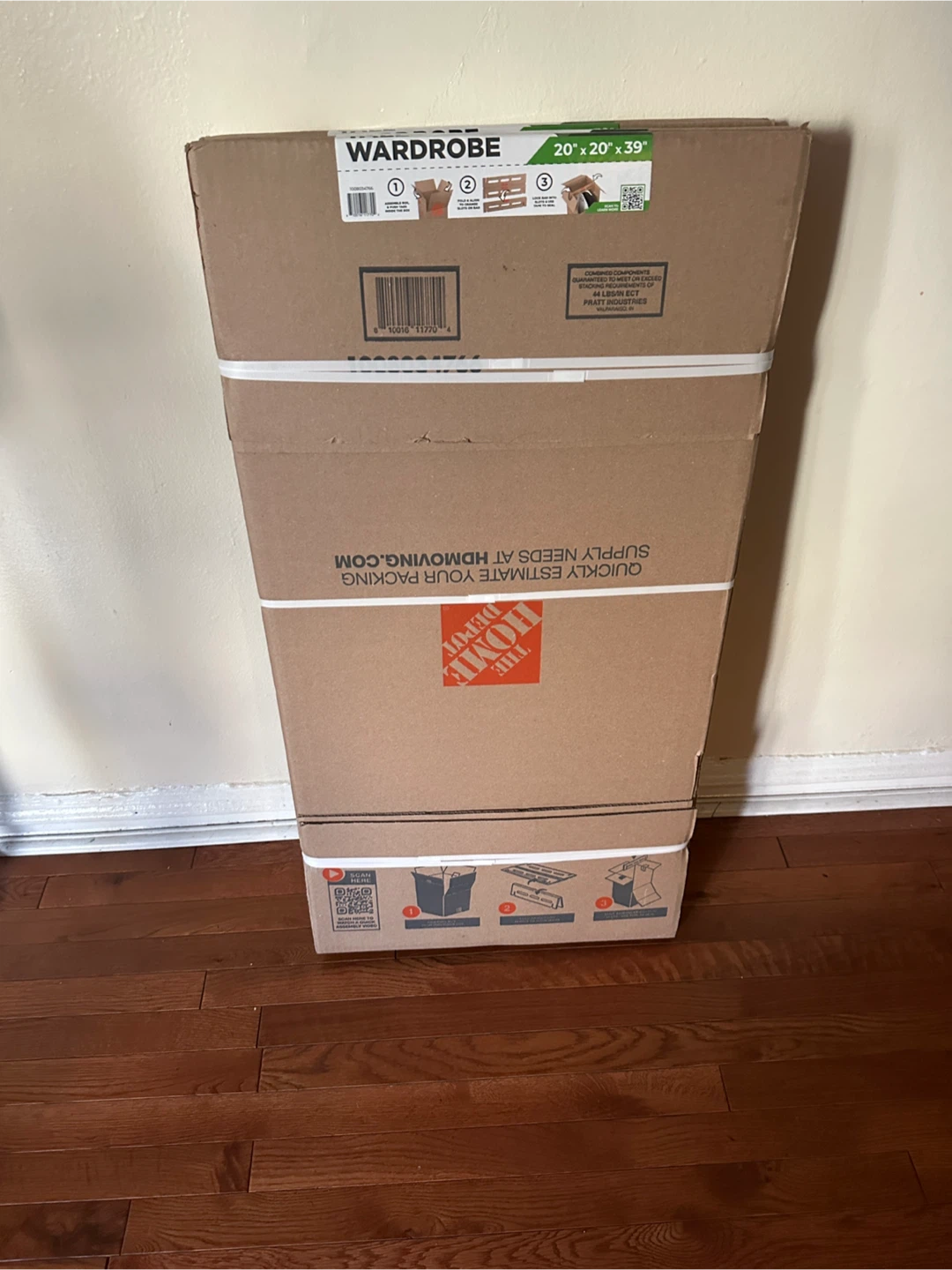 Home Depot Wardrobe Box 20x20x39