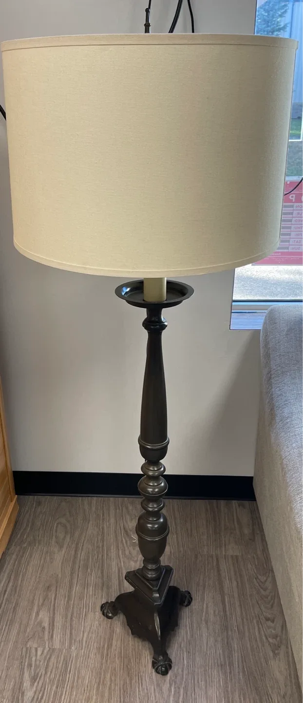 Heavy Weighted Floor Lamp Tri light