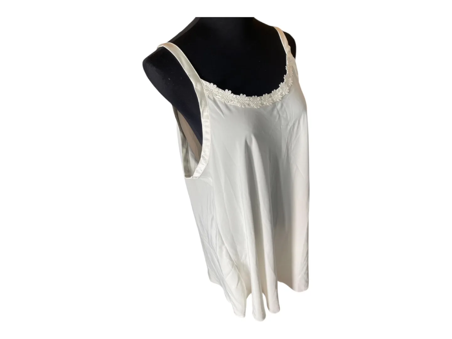 Vintage 90s Designer Marks & Spencer White Mini Slip Dress image indicator(3)