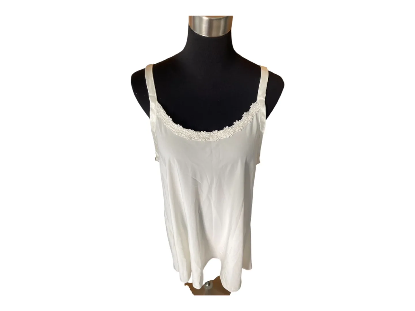 Vintage 90s Designer Marks & Spencer White Mini Slip Dress image indicator(2)