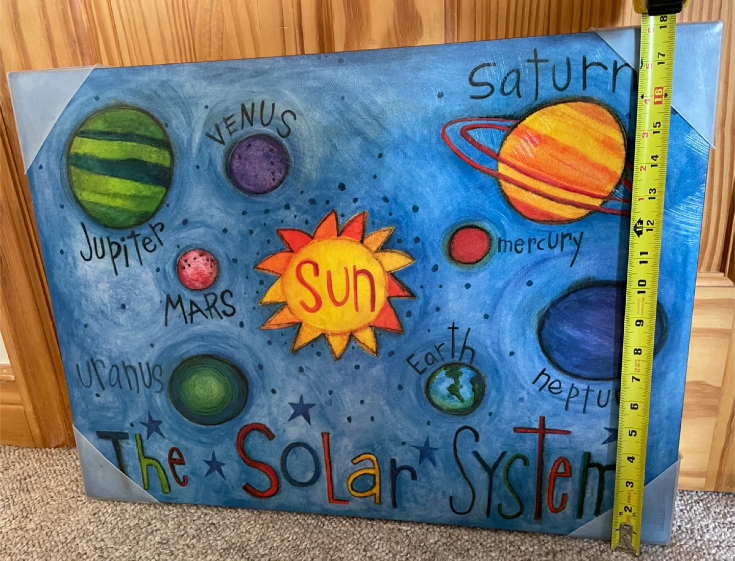 HomeSense Solar System Canvas Wall Art image indicator(5)