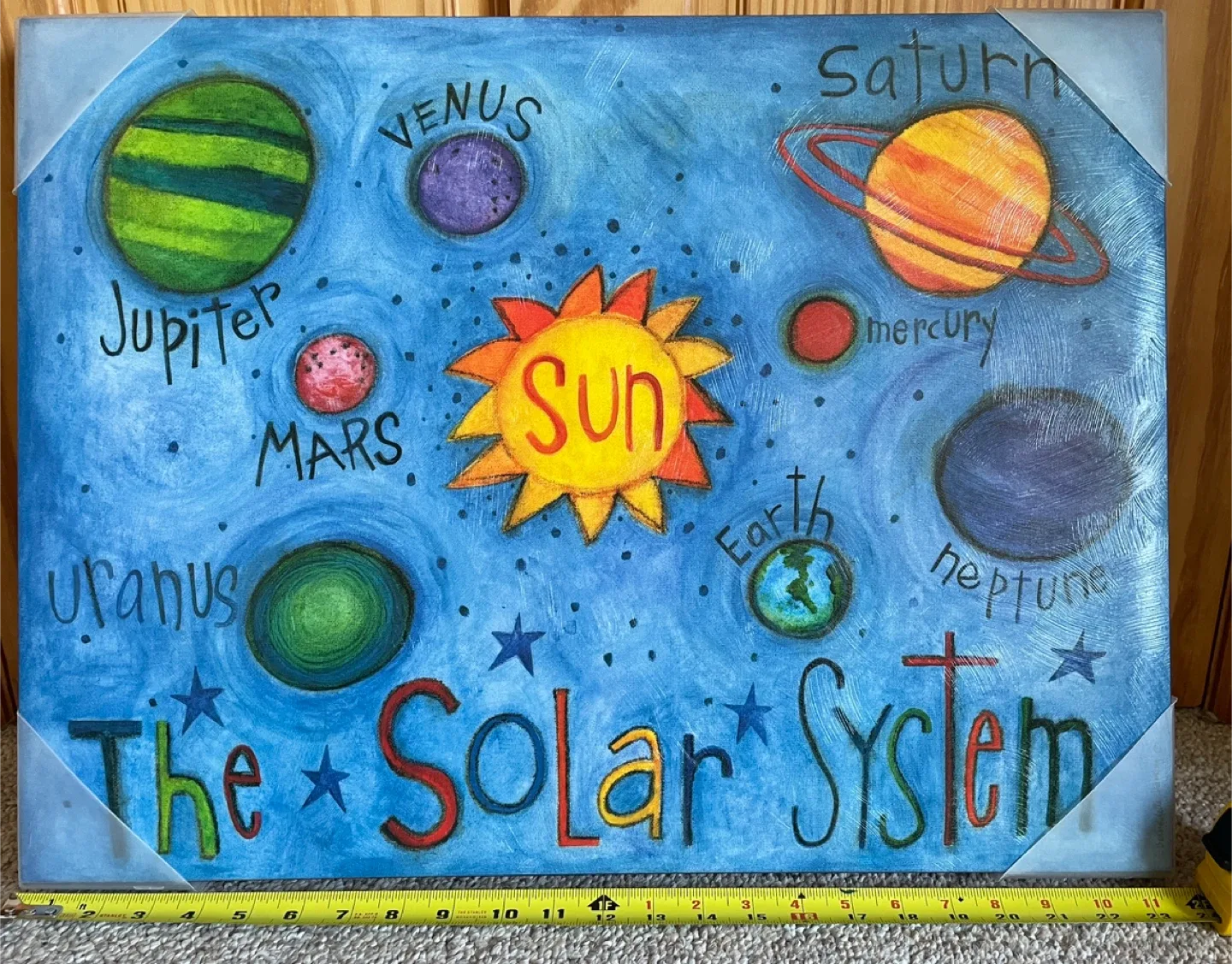 HomeSense Solar System Canvas Wall Art image indicator(4)