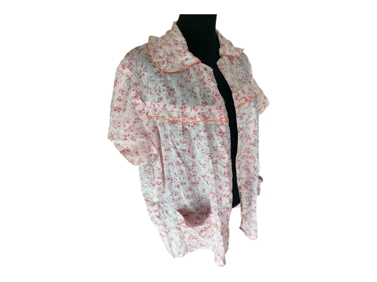 RARE Vintage 80s Cotton Blouse image indicator(6)