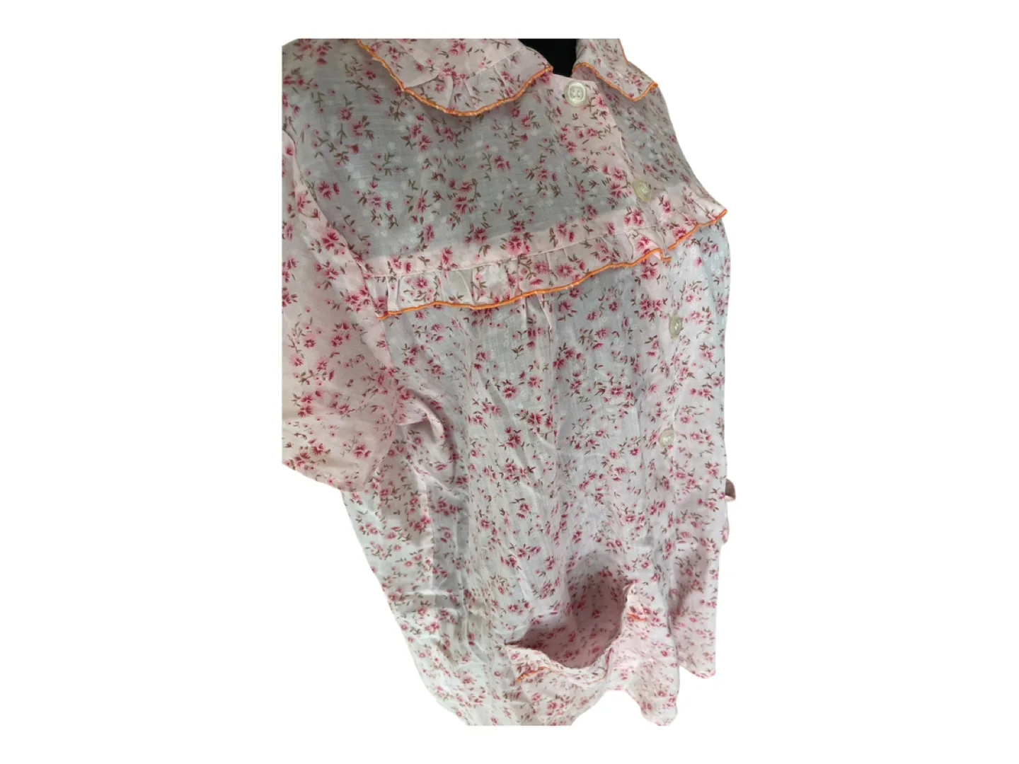 RARE Vintage 80s Cotton Blouse image indicator(9)