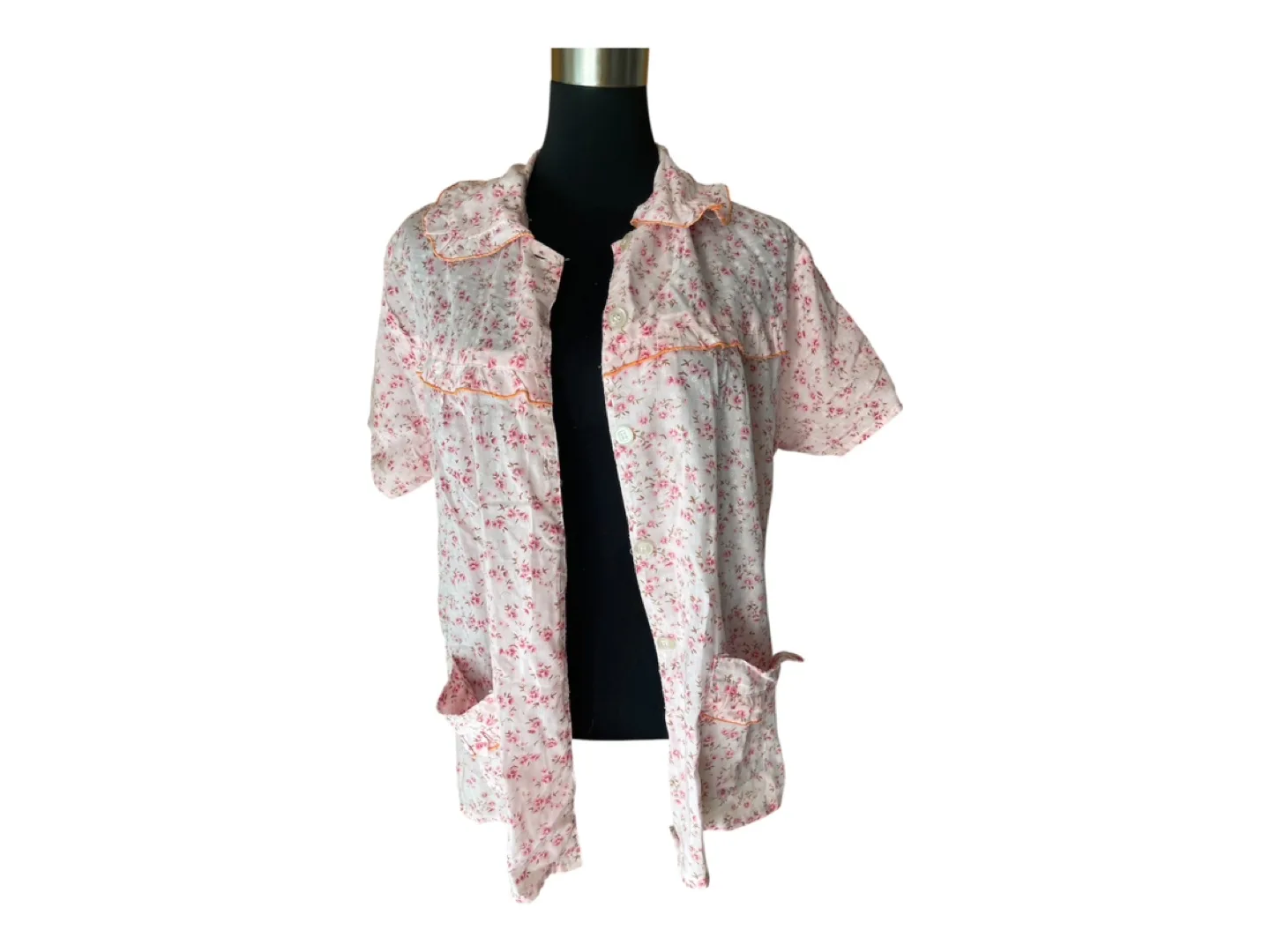 RARE Vintage 80s Cotton Blouse image indicator(7)