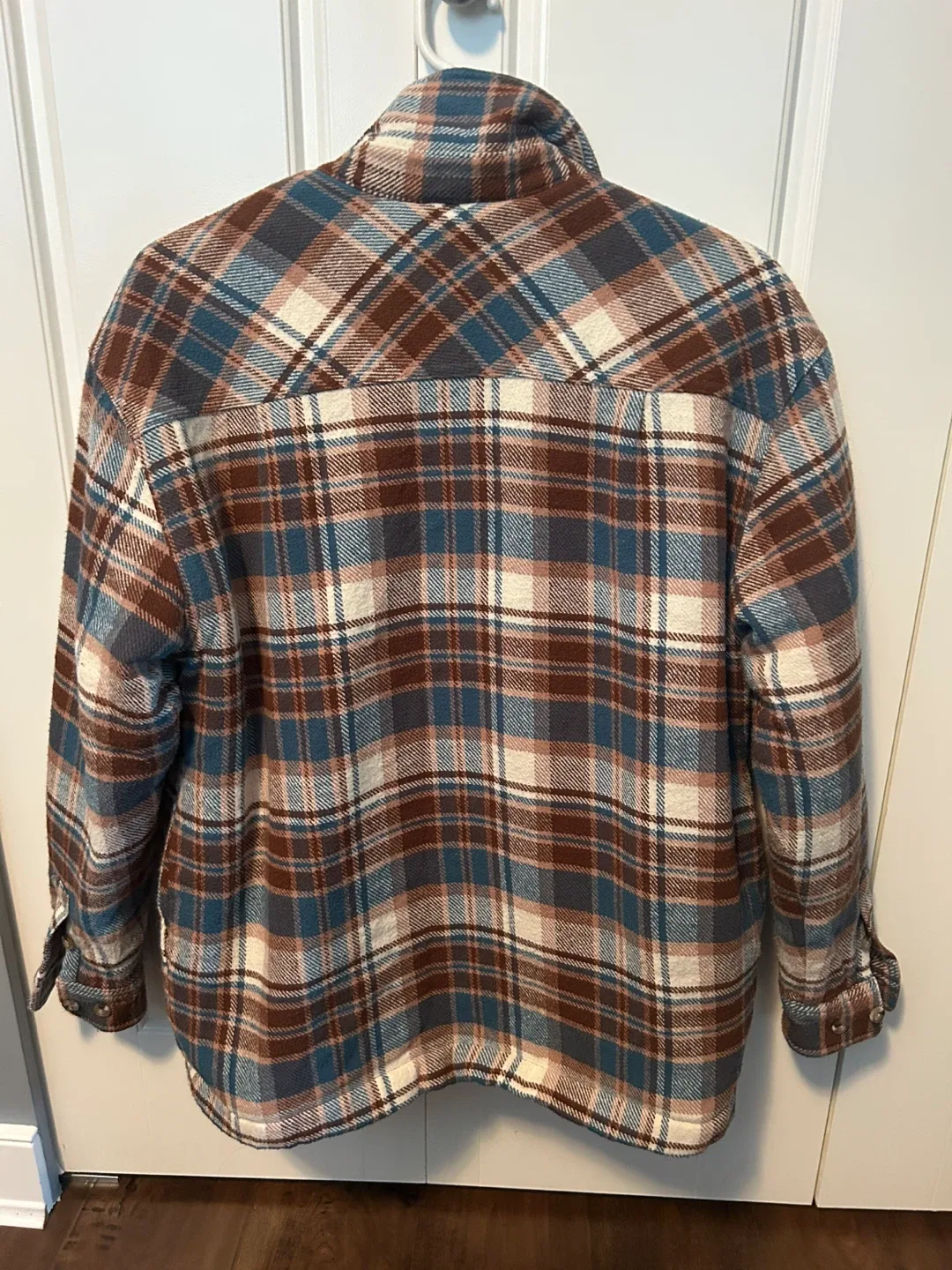 TNA Plaid Sherpa-Lined Flannel Shirt Jacket image indicator(3)
