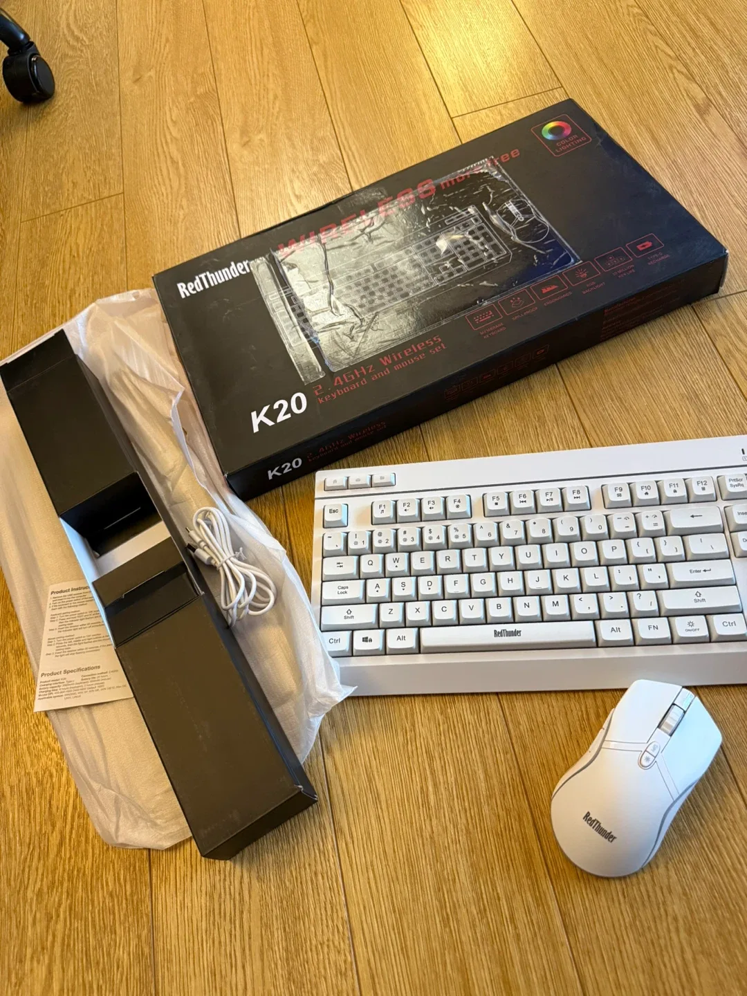 RedThunder K20 Wireless gaming Keyboard and Mouse Set🧡 thumbnail