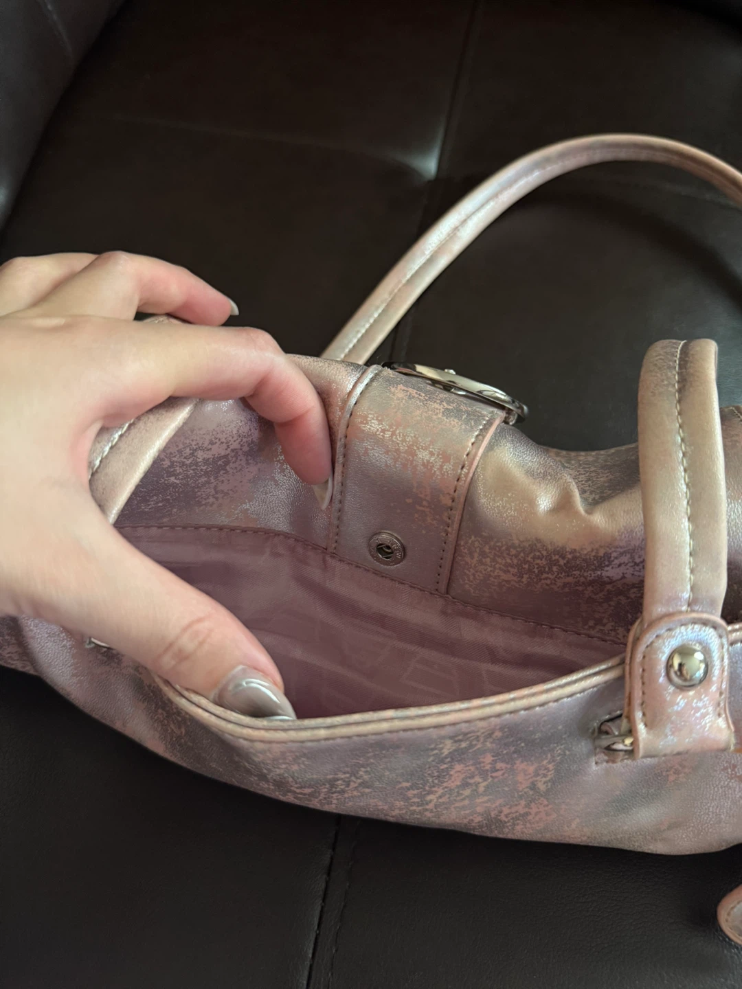 Kathy Van Zeeland Pink Handbag - photo 5