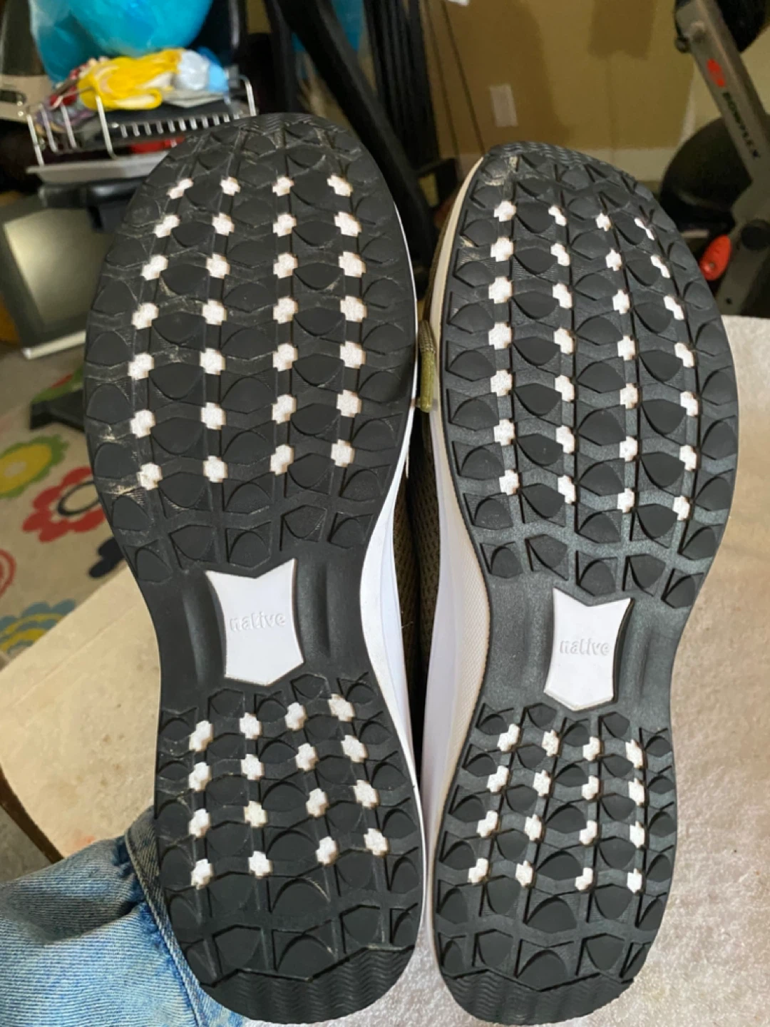 Native Miles Olive Green Knit Sneakers - Size 12 - photo 2