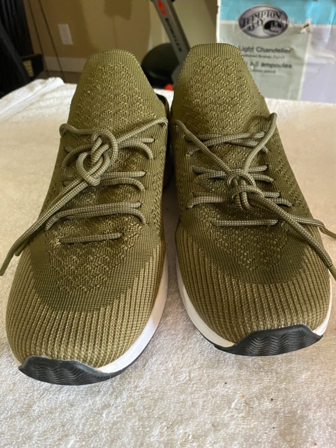 Native Miles Olive Green Knit Sneakers - Size 12 - photo 5