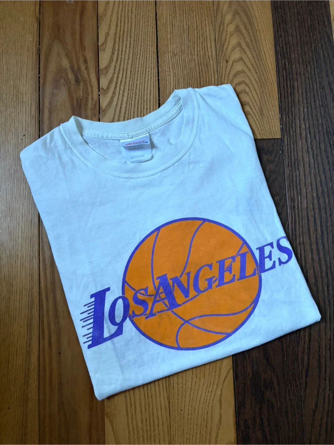 Vintage Los Angeles Lakers tee S LA kobe shaq bulls raps image indicator(2)