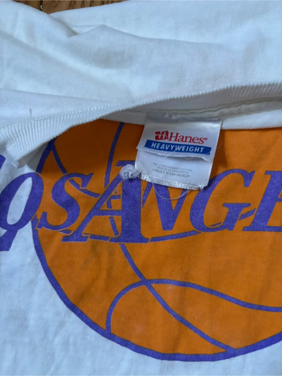 Vintage Los Angeles Lakers tee S LA kobe shaq bulls raps image indicator(3)