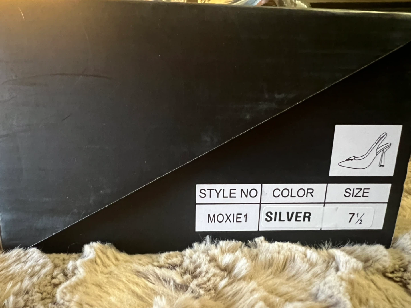 Fashion Nova Silver Heels - Size 7.5 - photo 4