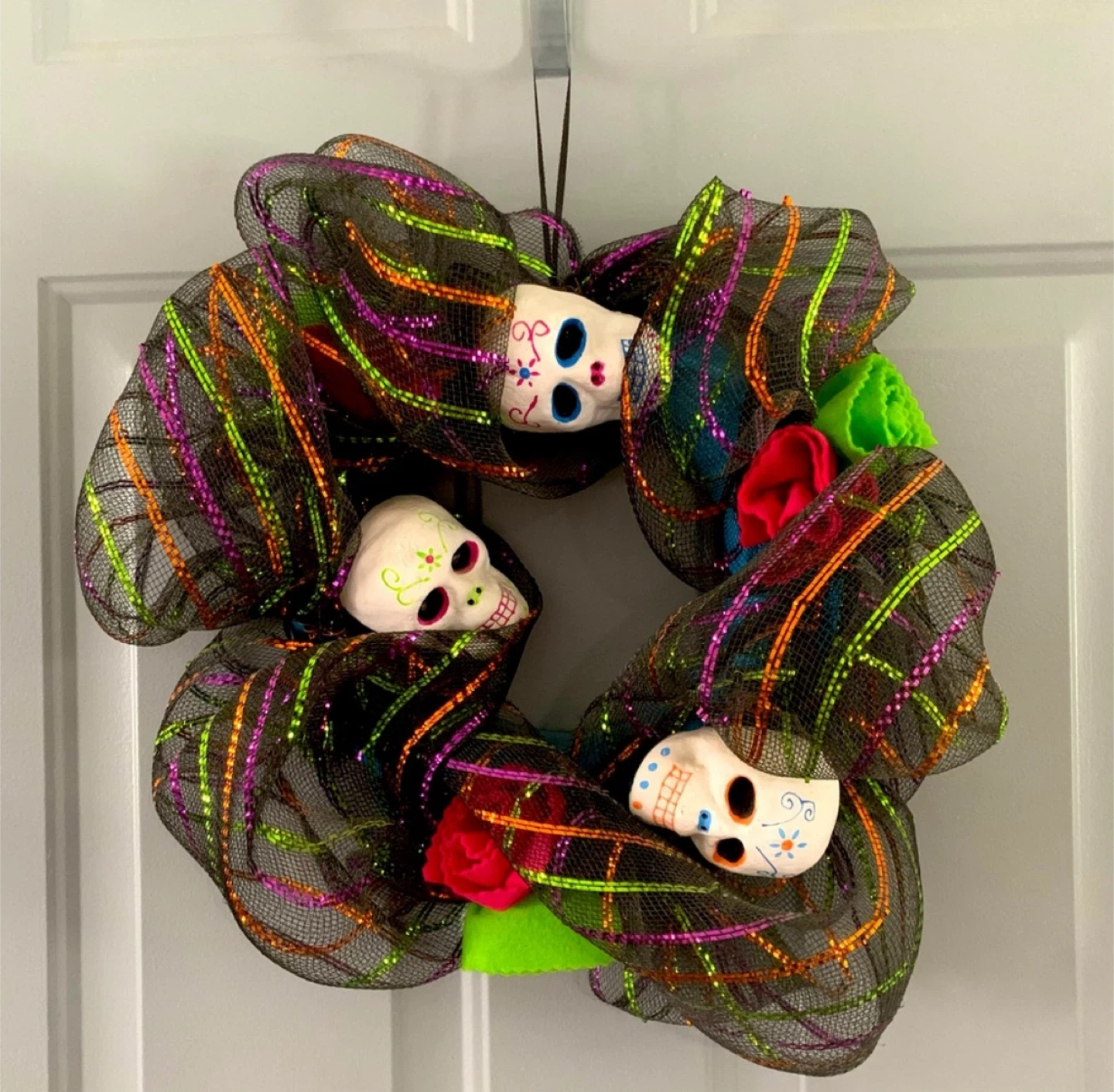 Sugar Skull Wreath 🧡
