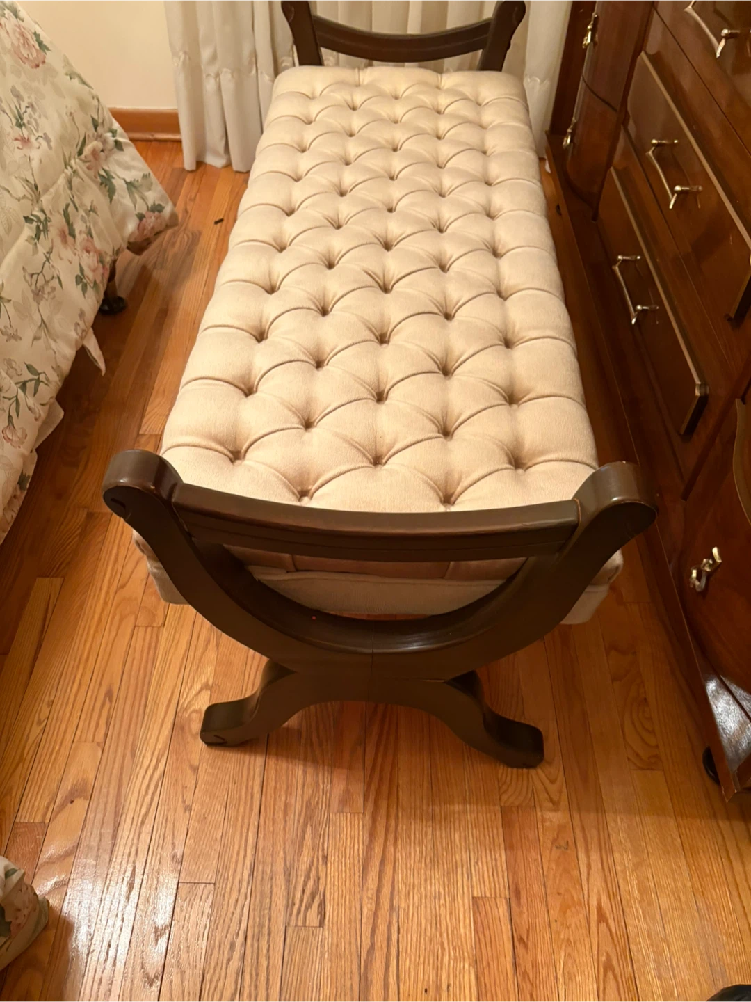Upholstered Tufted Bench - photo 2