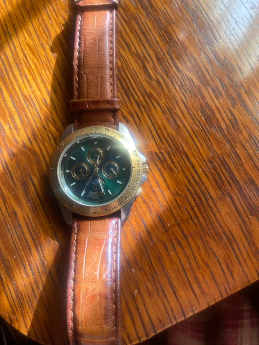 Armitron Watch with Brown Leather Strap image indicator(2)