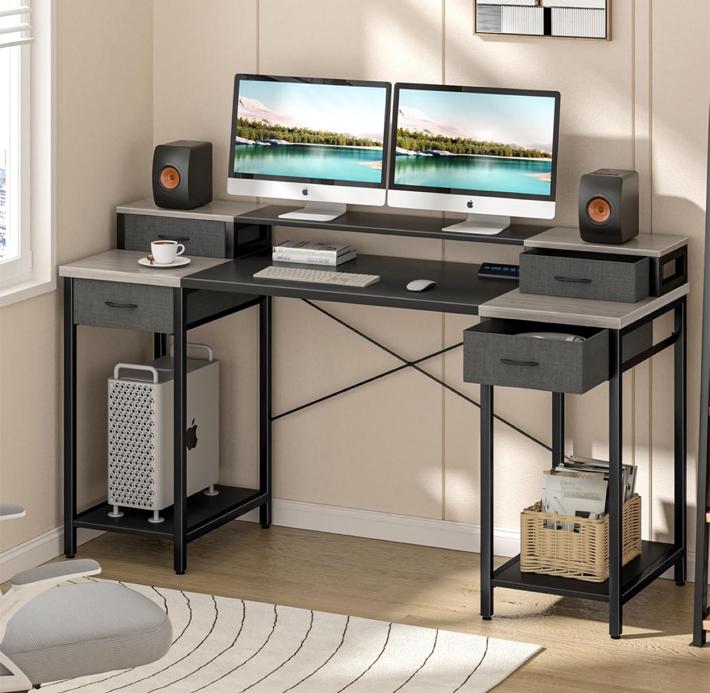 BNIB! Grey Computer Desk