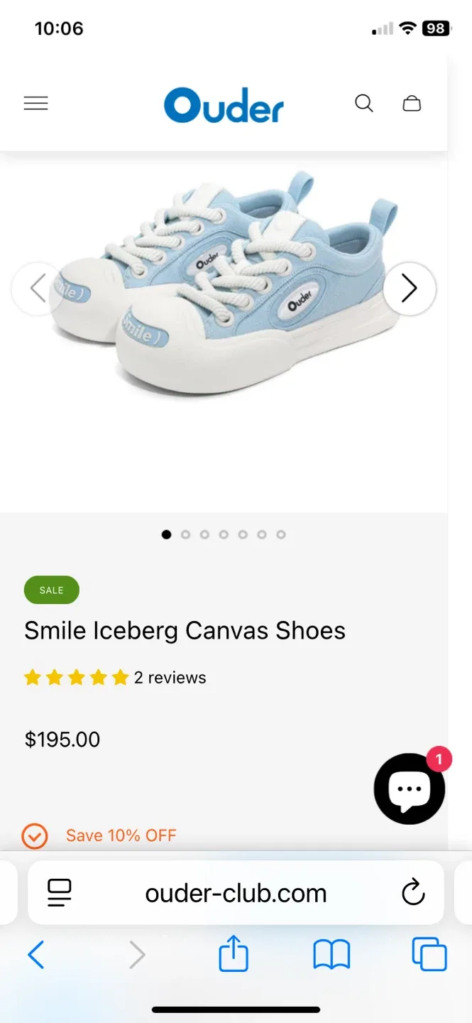 Ouder Smile Iceberg Canvas Shoes - Blue image indicator(2)