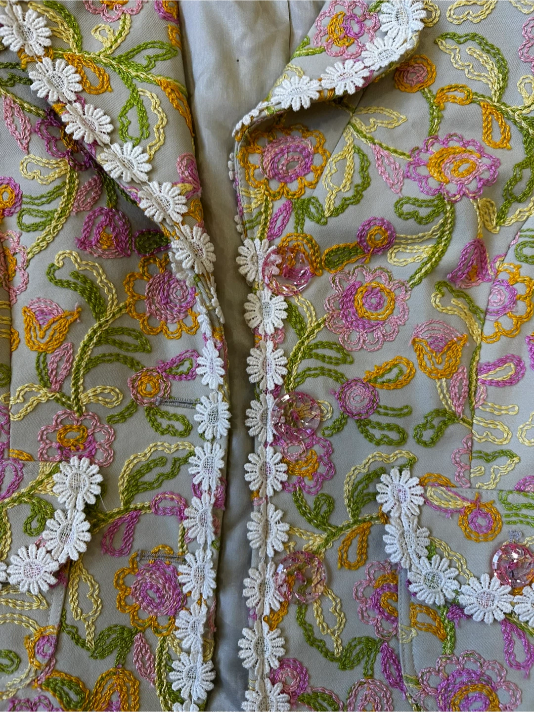 Cynthia Steffe Floral Embroidered Jacket - Size 4 - photo 3