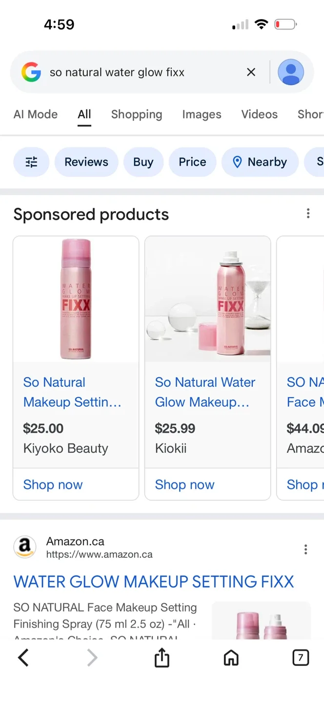 So Natural Water Glow Makeup Setting Fixx image indicator(3)