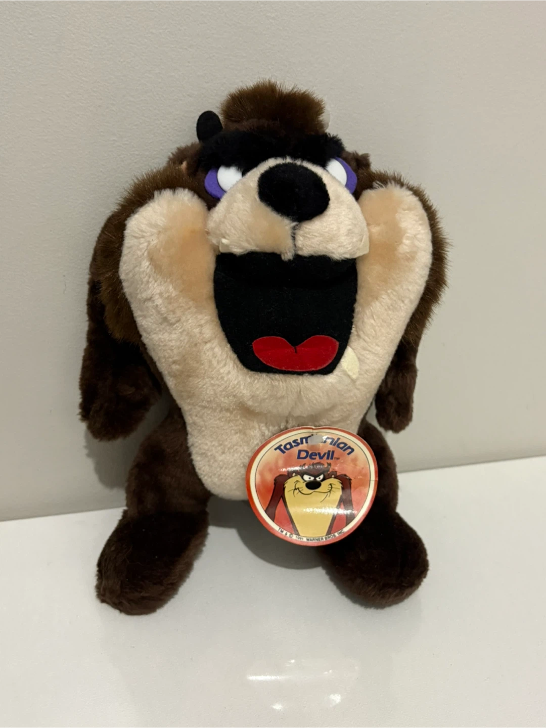 Vintage Taz Tasmanian Devil Plush Toy 1991 looney tunes - photo 2