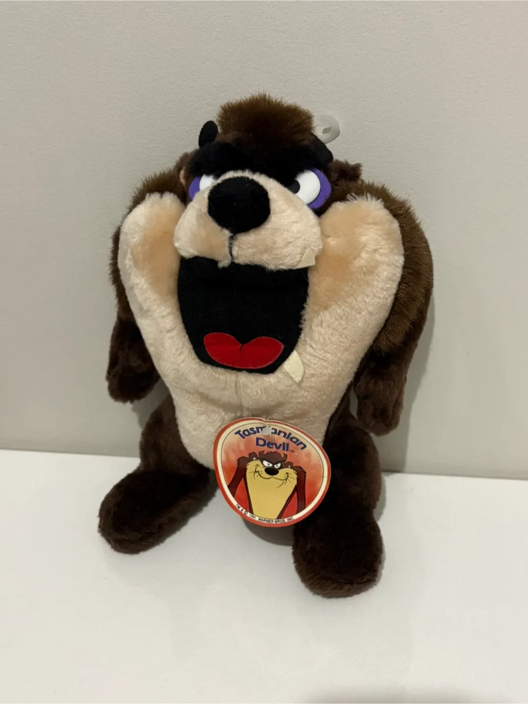 Vintage Taz Tasmanian Devil Plush Toy 1991 looney tunes