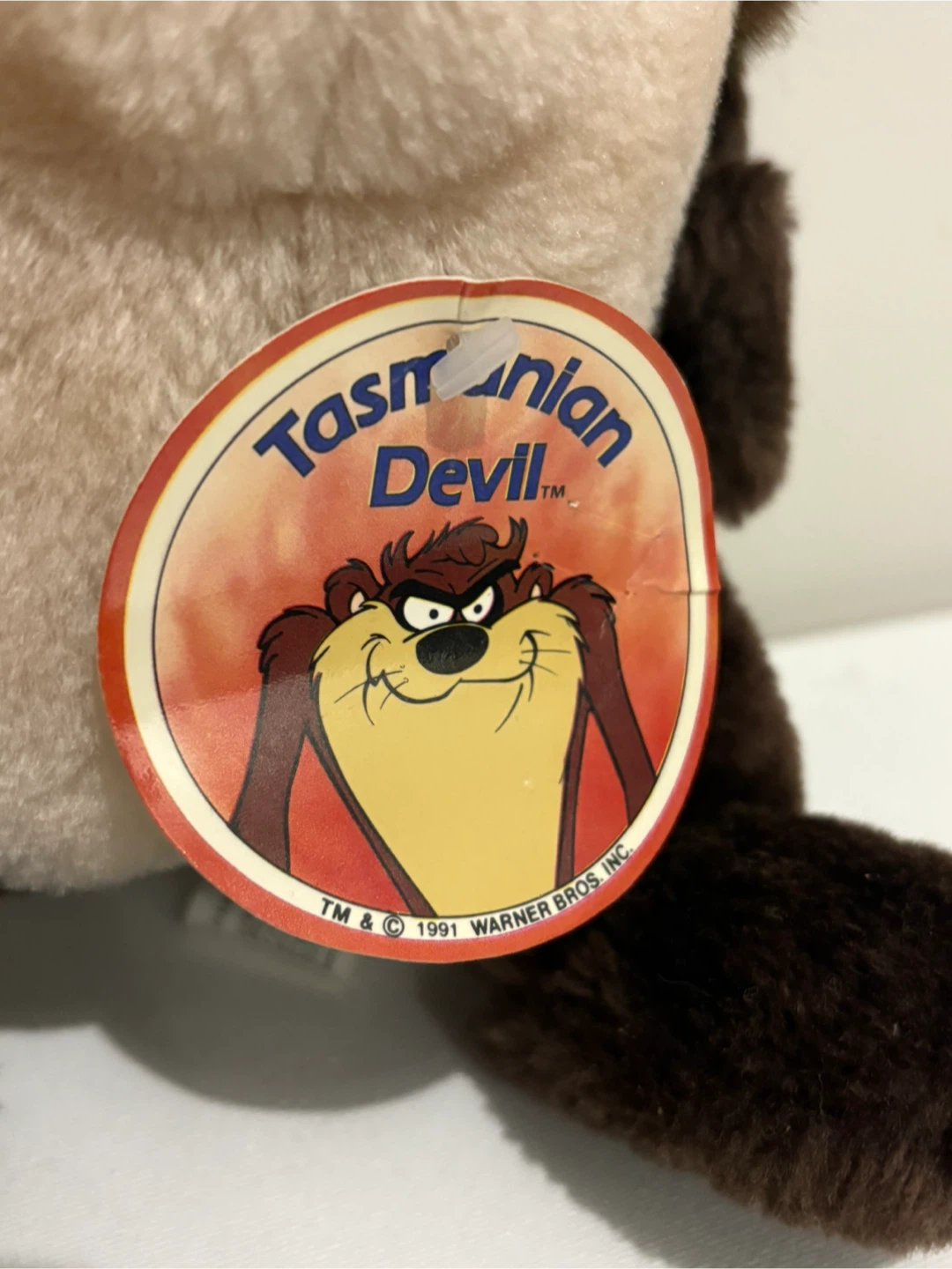 Vintage Taz Tasmanian Devil Plush Toy 1991 looney tunes - photo 3