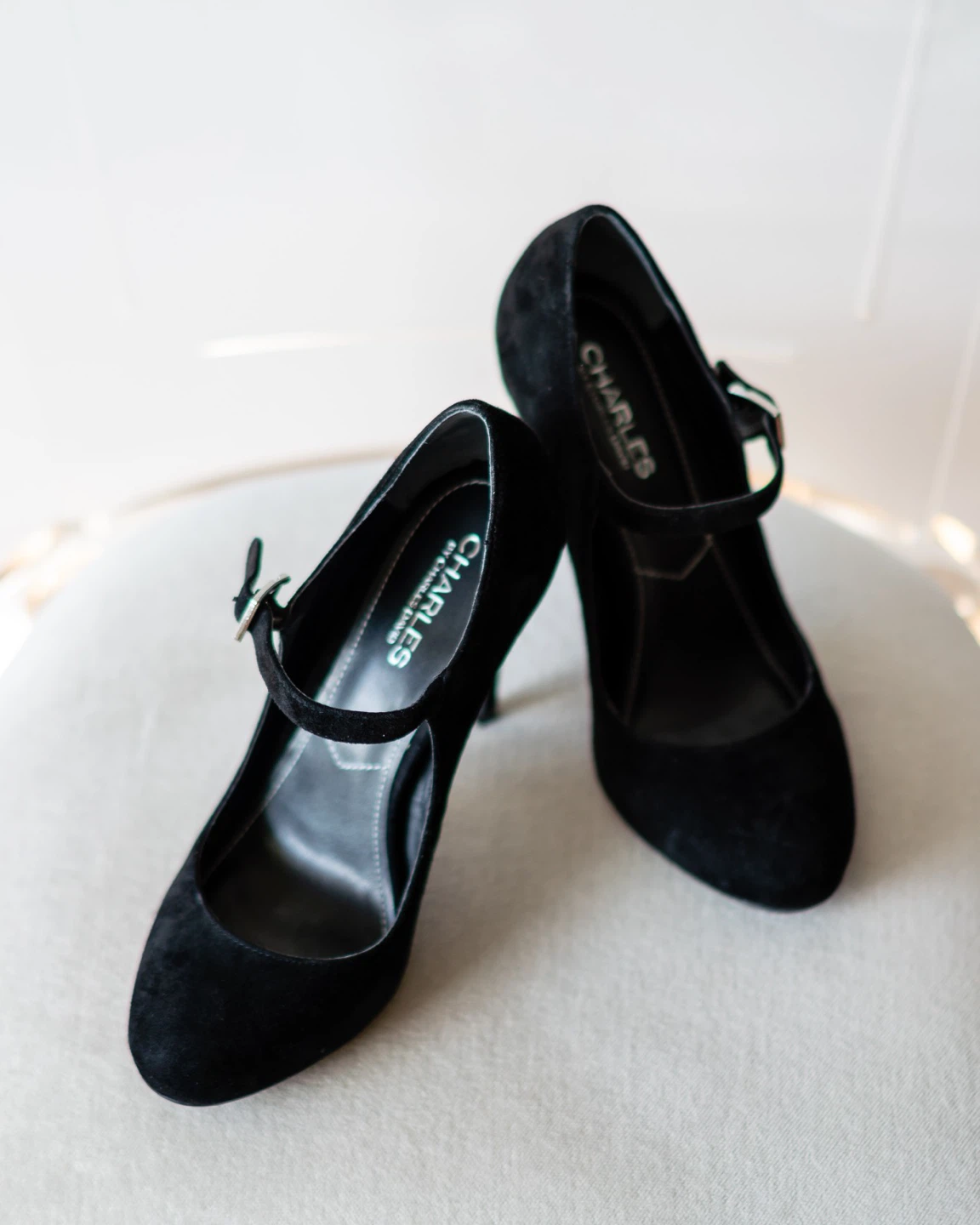 Charles by Charles David LAVA Black Suede Heels - photo 3