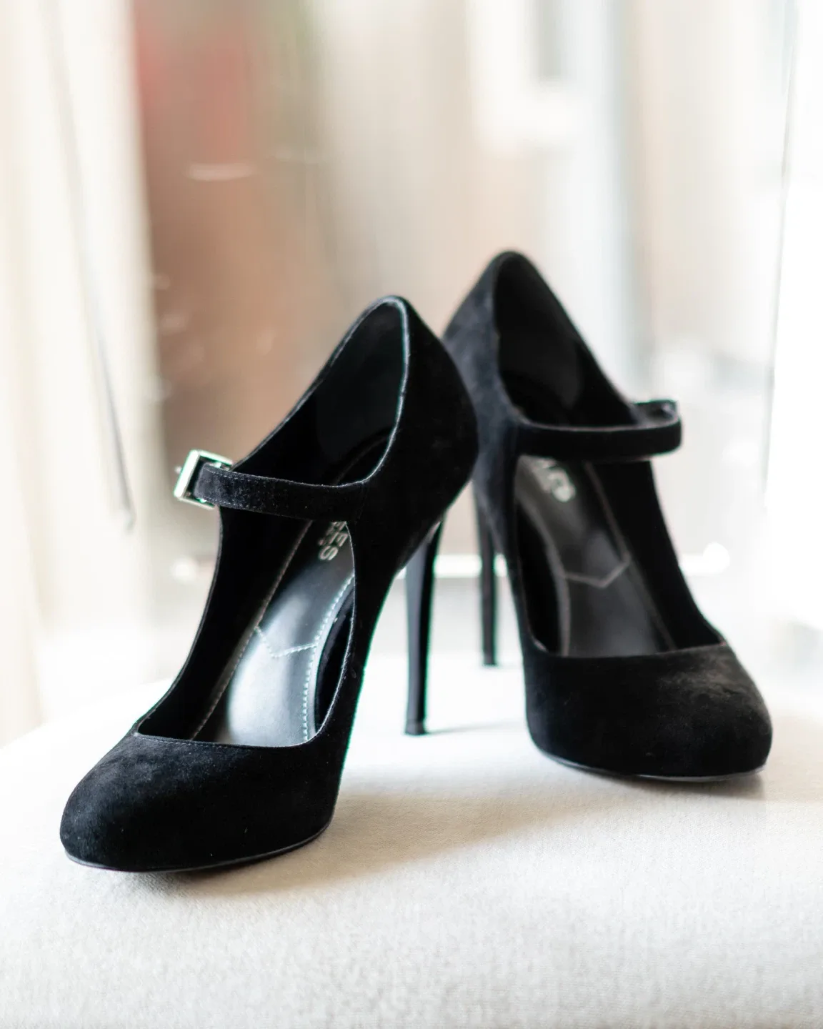 Charles by Charles David LAVA Black Suede Heels image indicator(2)