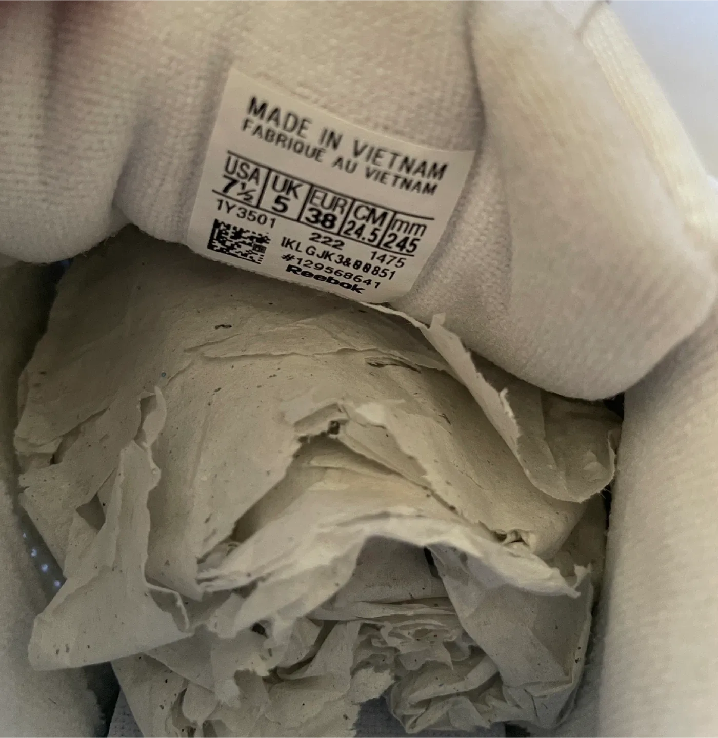 New Reebok Princess White Sneakers - Women's Size 7.5 image indicator(3)