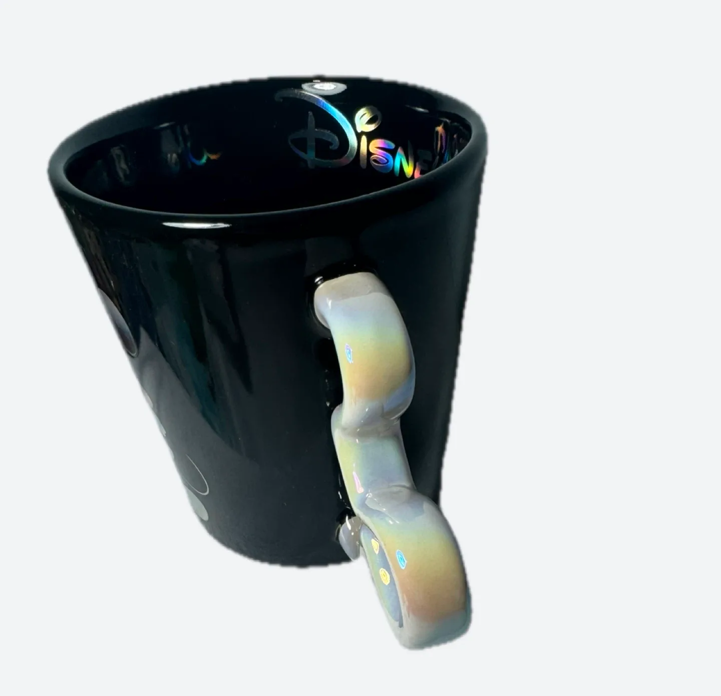 Disney Mickey Figural Handle Mug 💯 Anniversary Iridescent image indicator(3)