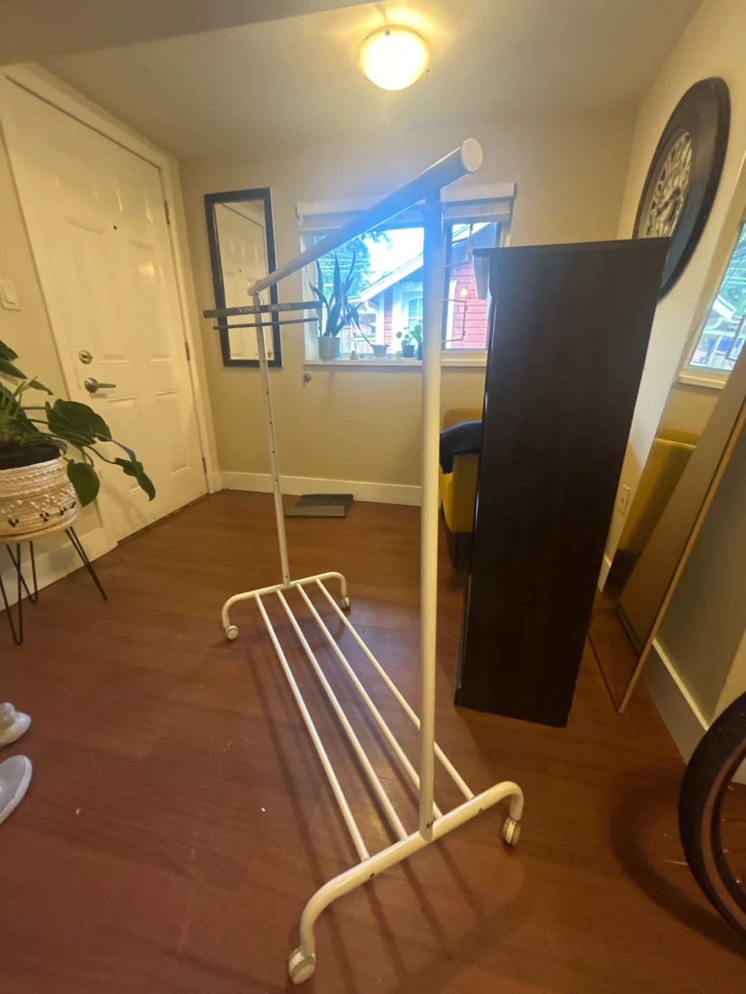 Rolling Garment Rack - White