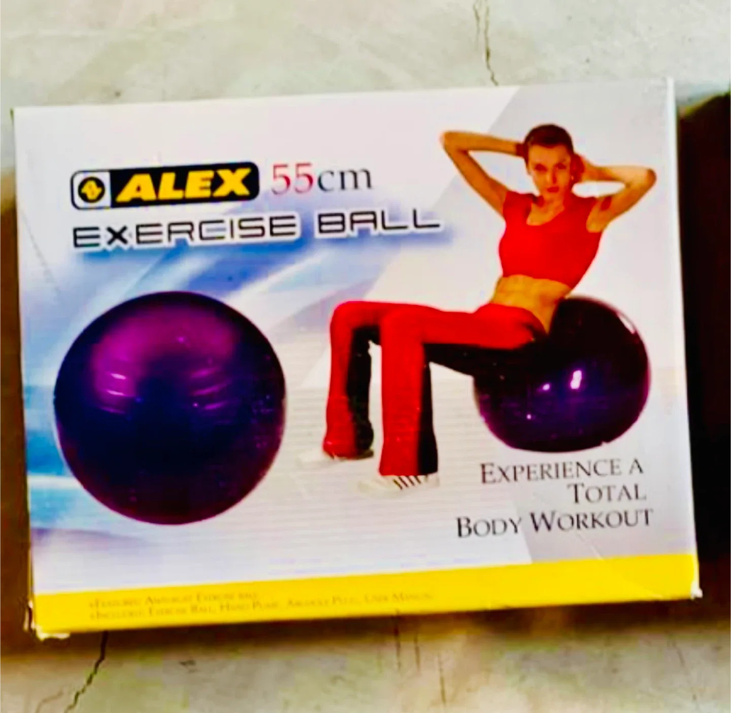 ALEX 55cm Exercise Ball 🧡 thumbnail