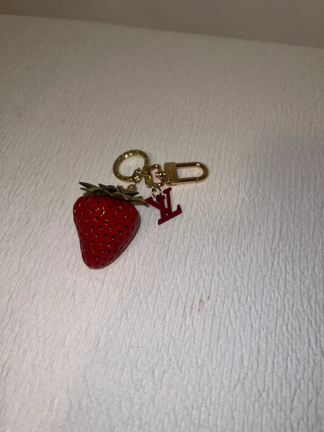 Louis Vuitton Strawberry Bag Charm Key Chain thumbnail