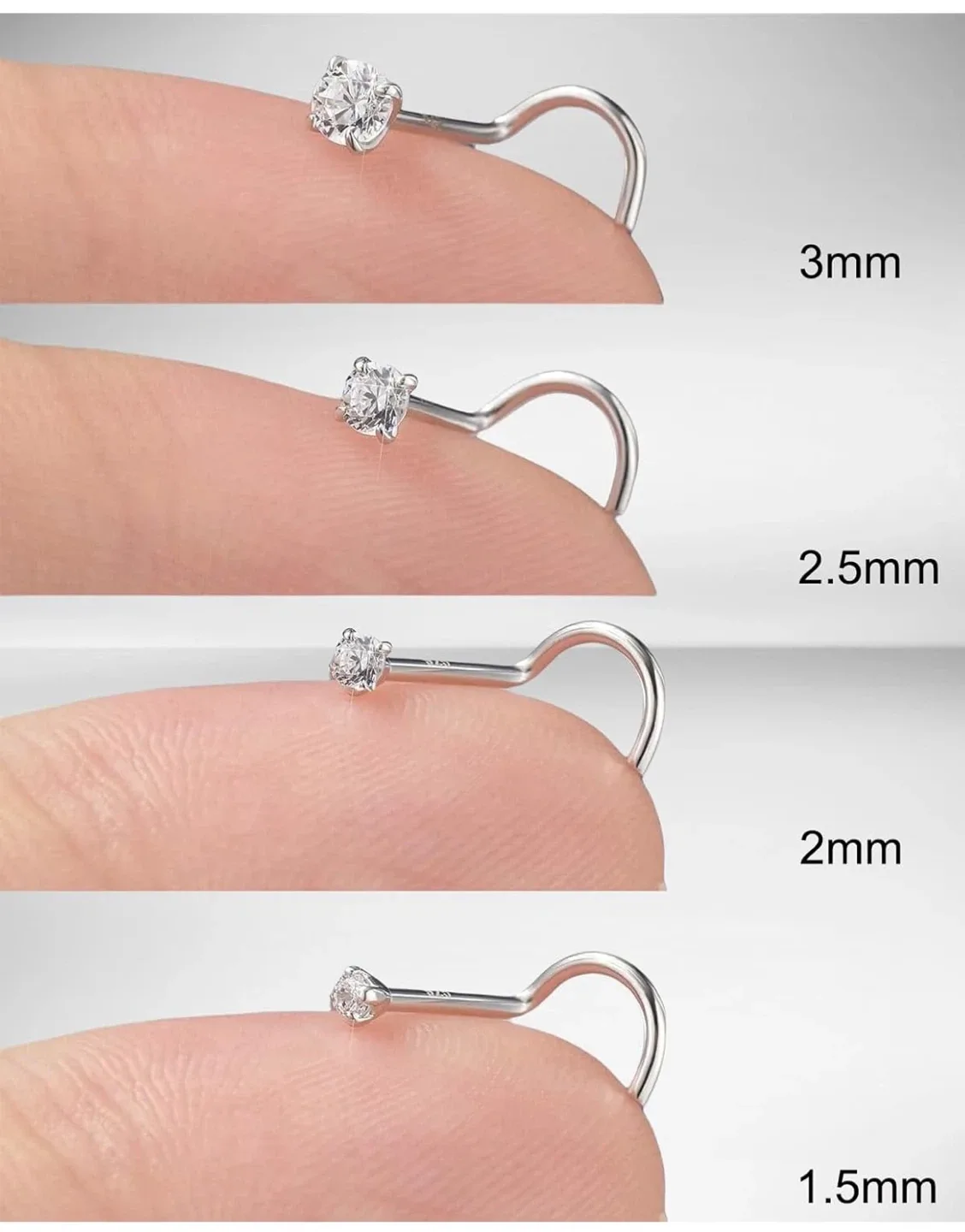 Earring Studs surgical steel 20g image indicator(4)