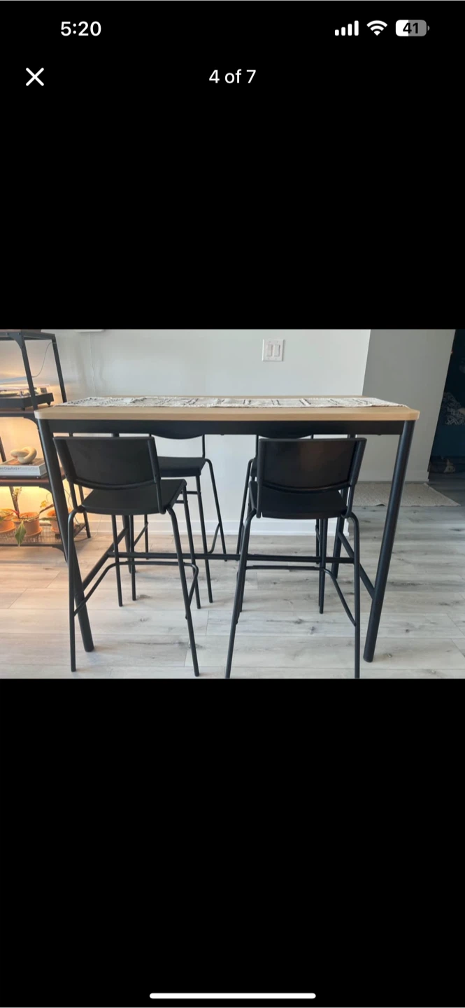 TOMMARYD Ikea high top table - photo 4