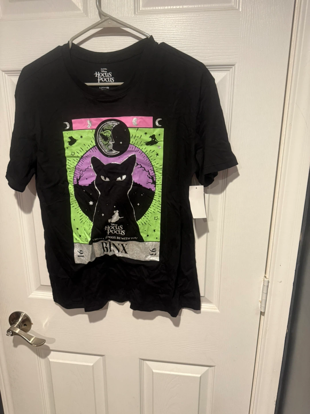 Disney Hocus Pocus Black Graphic Tee - Size L (11-13)