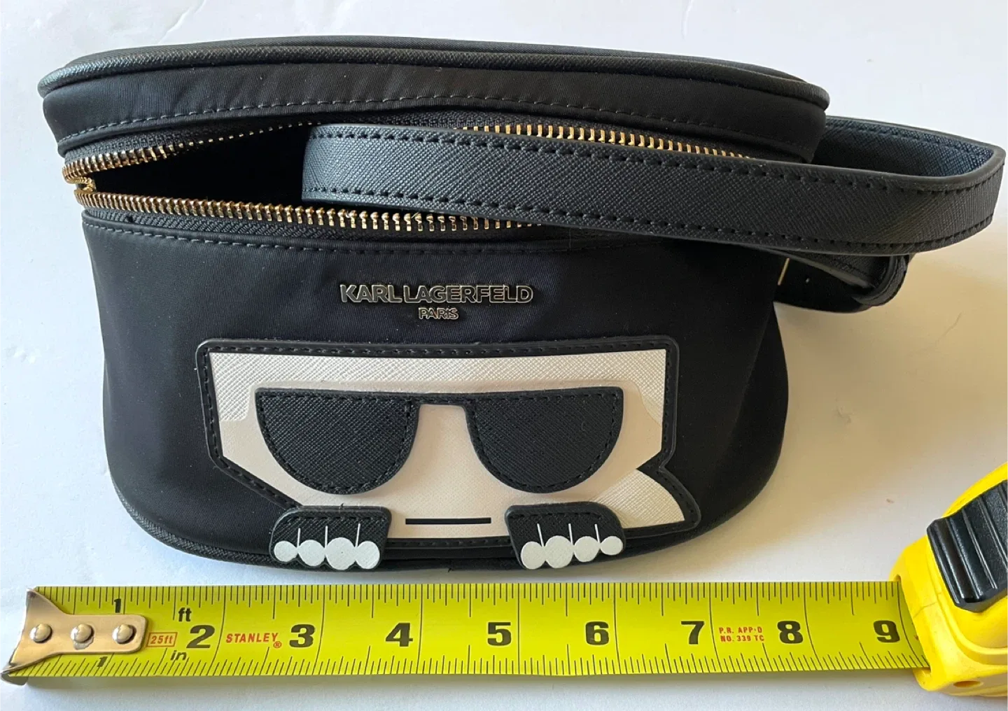 Karl Lagerfeld Paris Black Belt Bag image indicator(2)