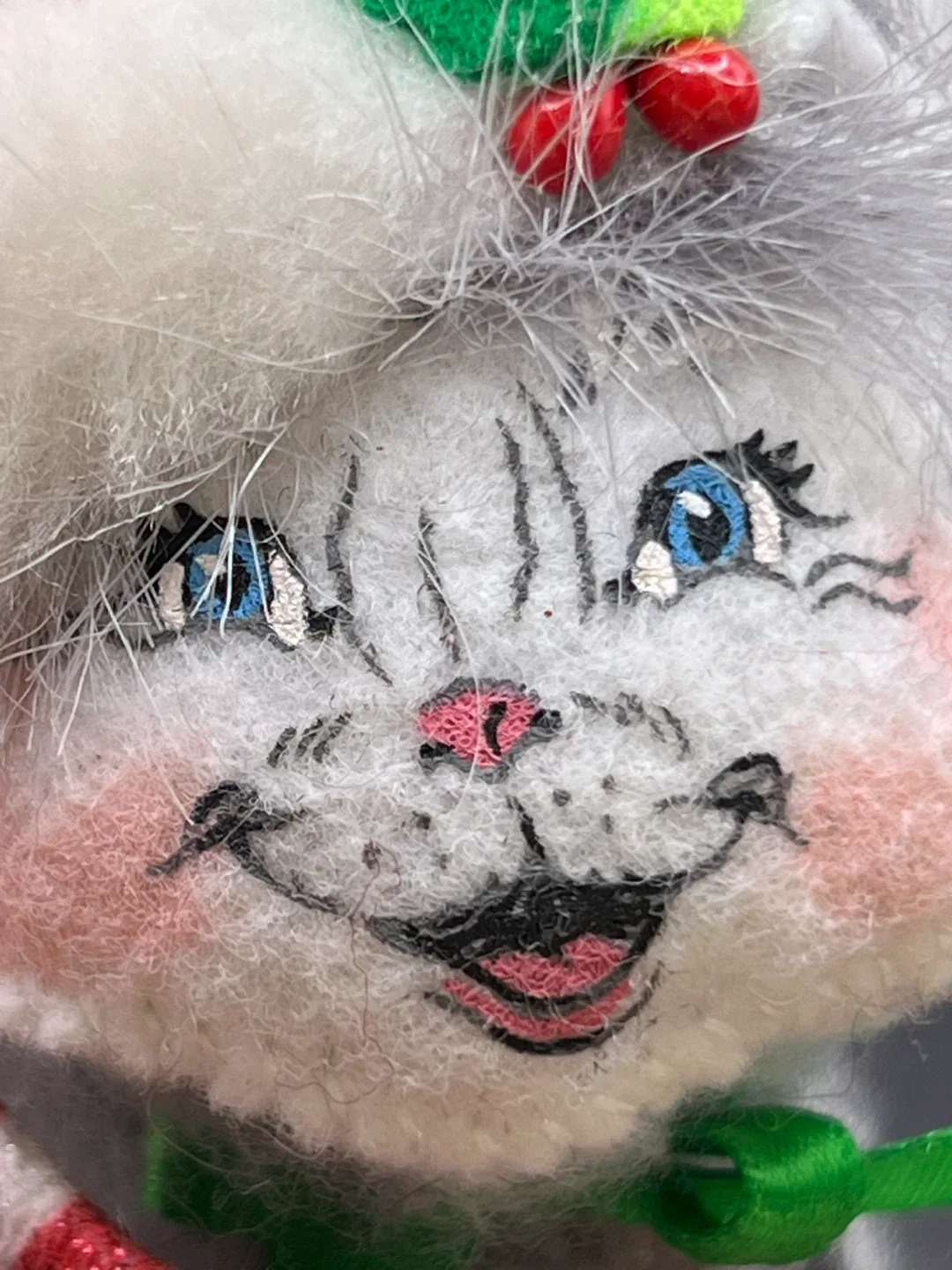 Retro Annalee Christmas Catnip Cat Plush Holiday Decor thumbnail