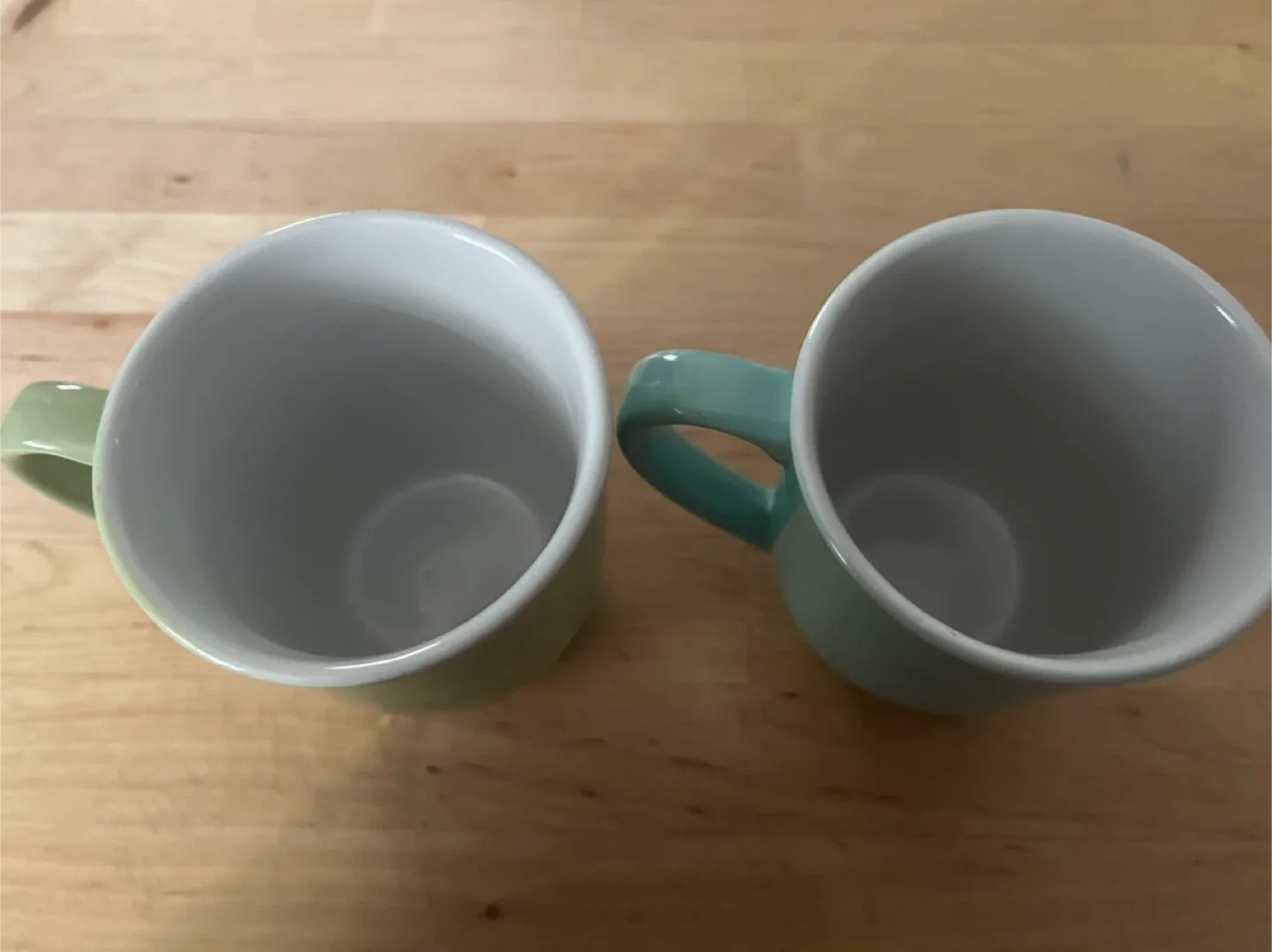 Two Cute Pastel Mugs - Green & Turquoise image indicator(2)
