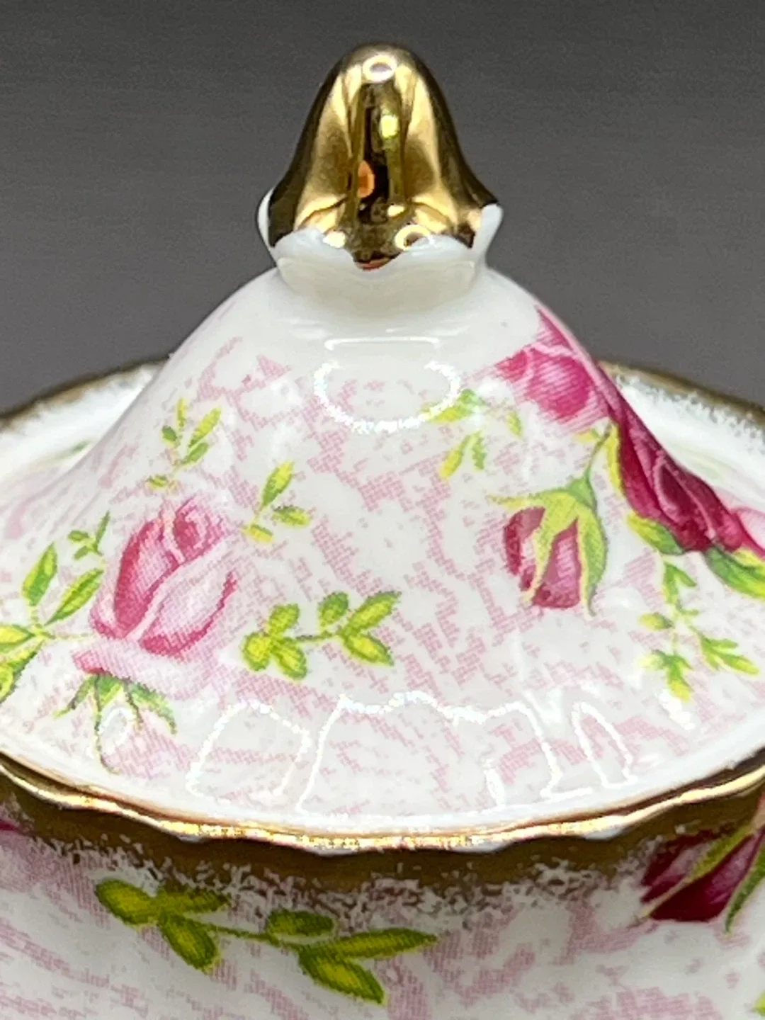 Vintage Royal Albert shelf sitter decoration teapot image indicator(5)