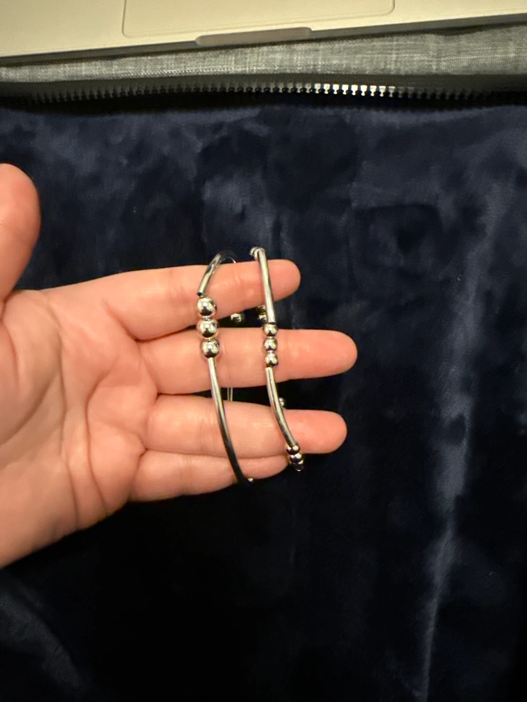 Silver Bangle Bracelet Set - photo 2