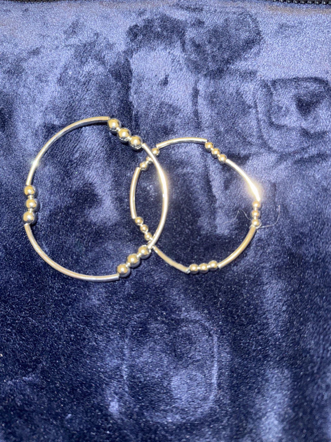 Silver Bangle Bracelet Set