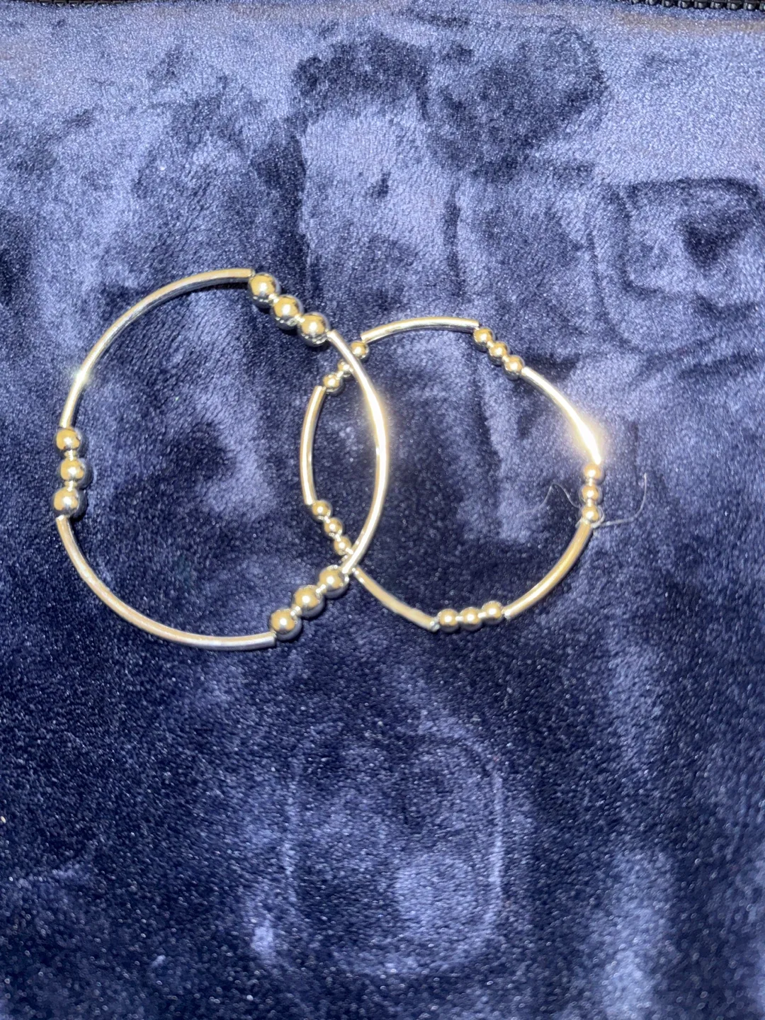 Silver Bangle Bracelet Set