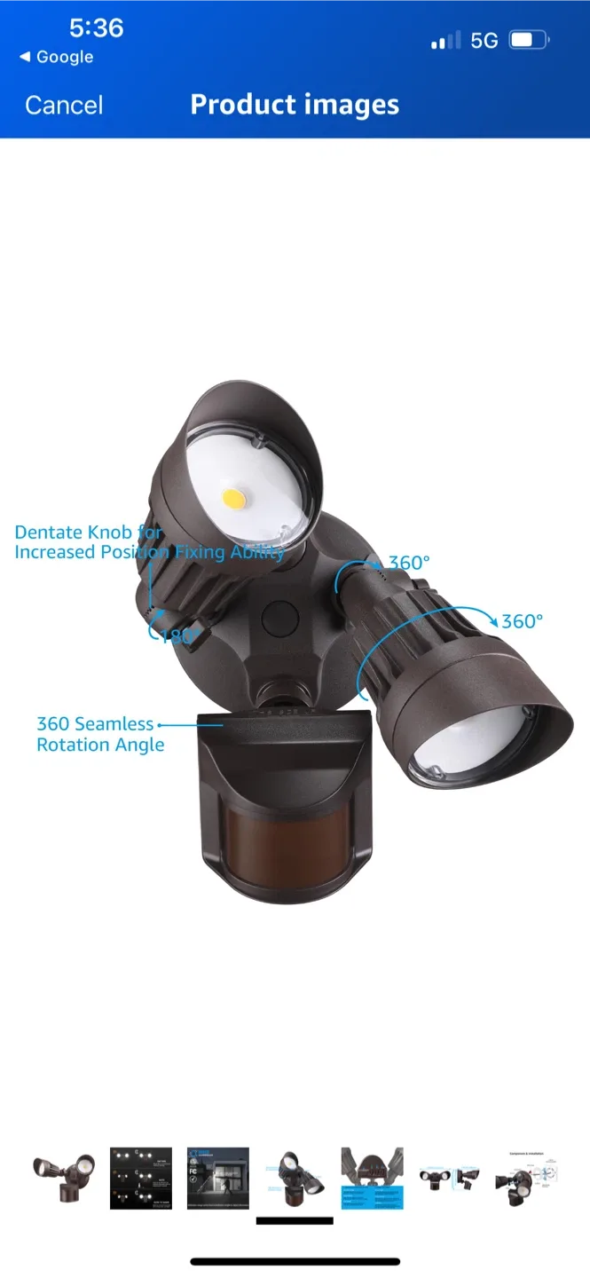 New LeonLite LED Security Light - Bronze image indicator(2)